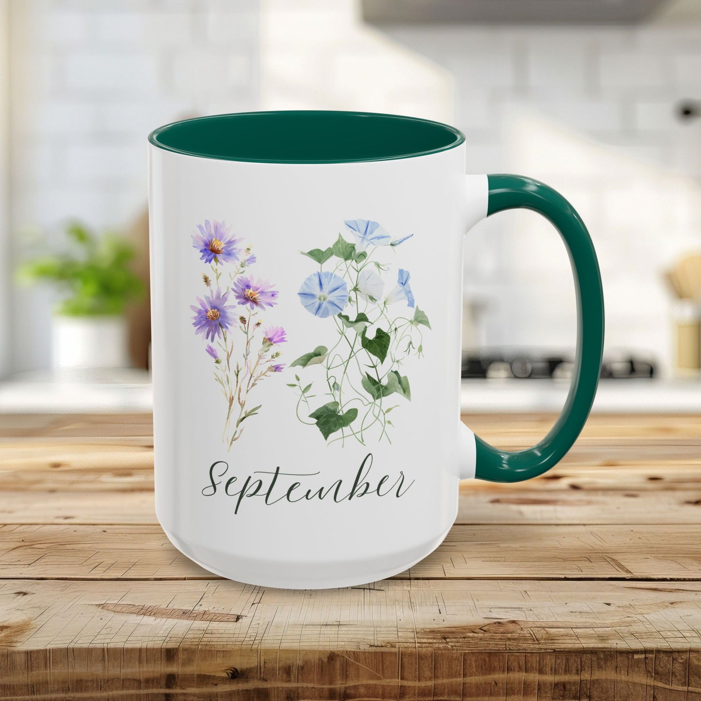 September Birth Month Flower Mug