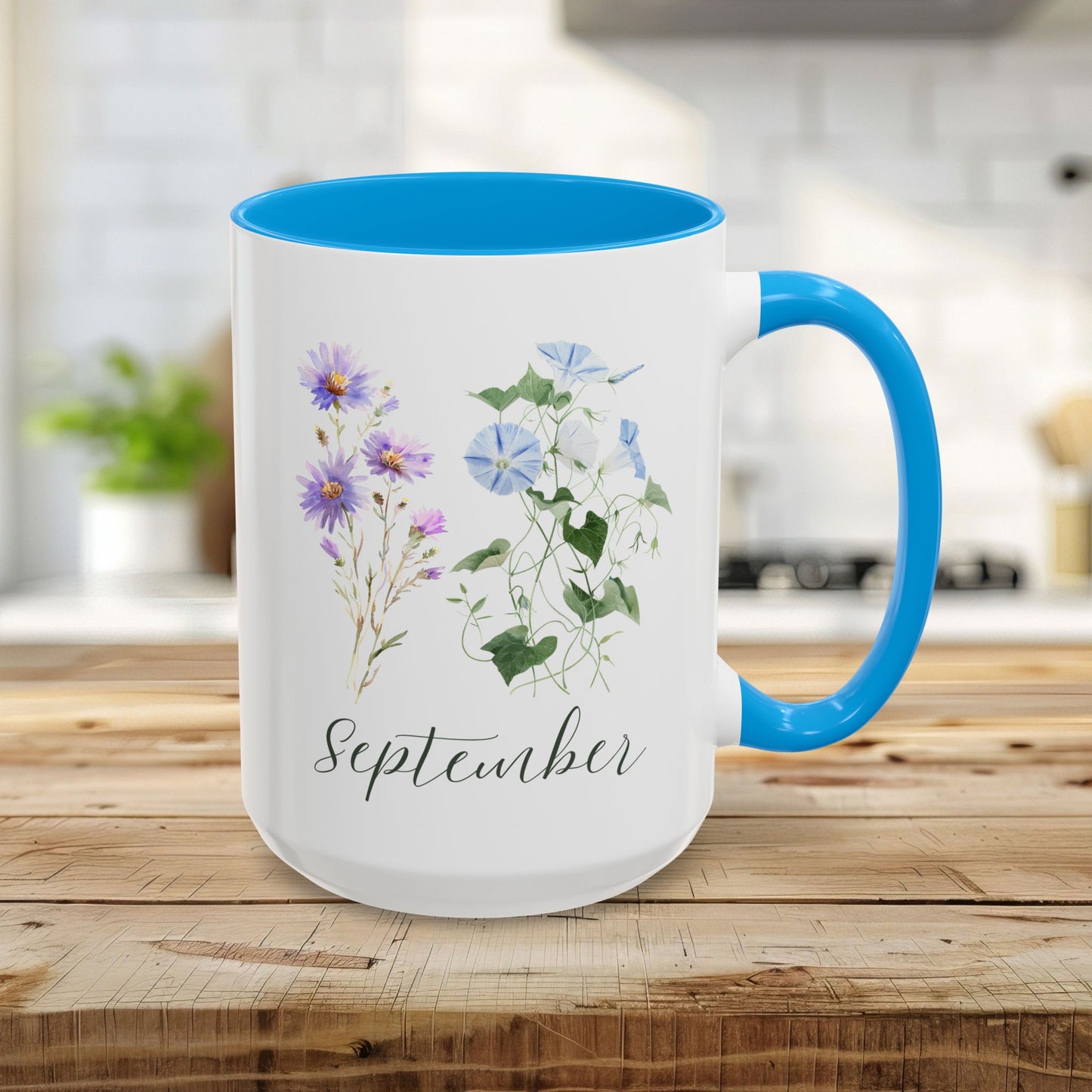 September Birth Month Flower Mug