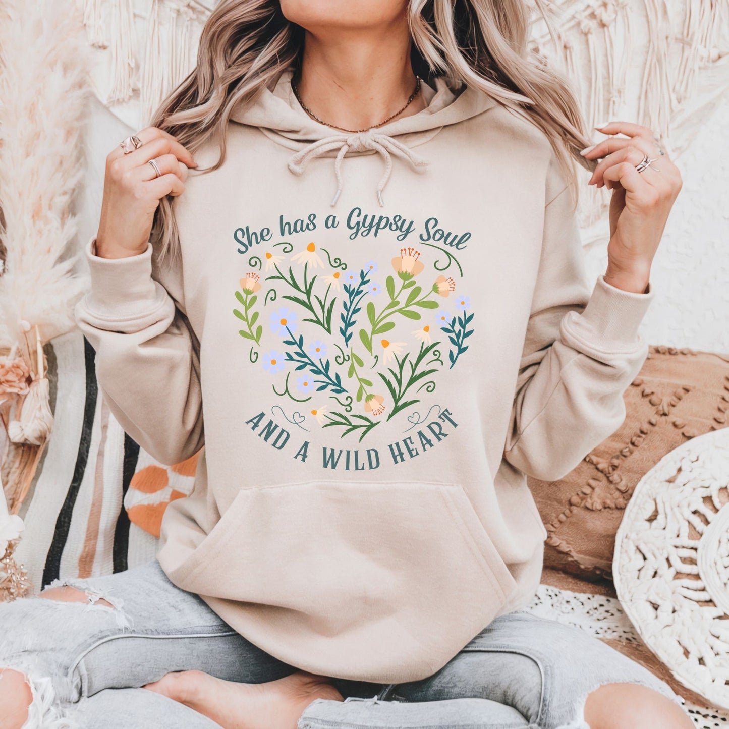 She Has a Gypsy Soul and a Wild Heart Hoodie