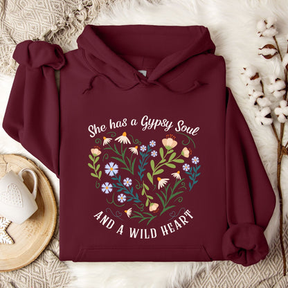 She Has a Gypsy Soul and a Wild Heart Hoodie