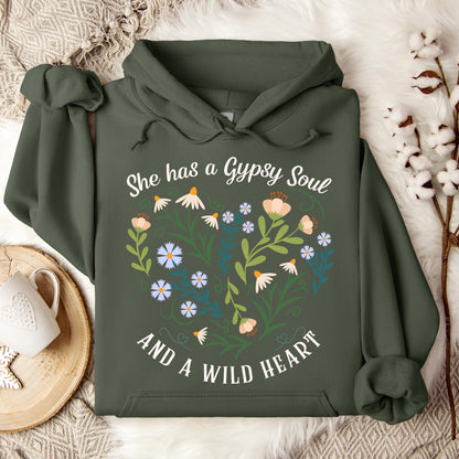 She Has a Gypsy Soul and a Wild Heart Hoodie