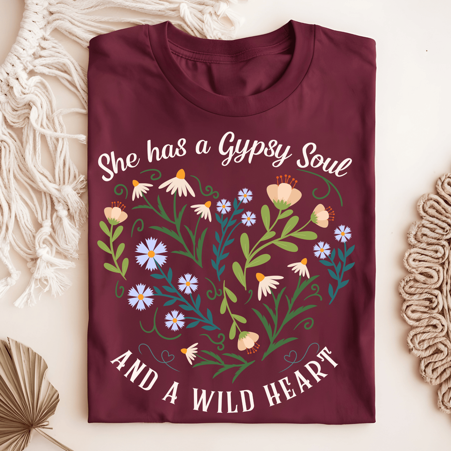"She Has a Gypsy Soul and a Wild Heart" T-Shirt