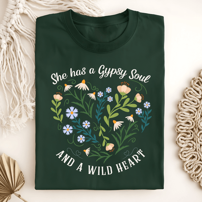 "She Has a Gypsy Soul and a Wild Heart" T-Shirt