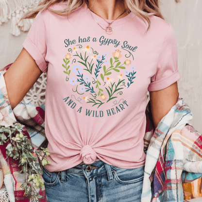"She Has a Gypsy Soul and a Wild Heart" T-Shirt