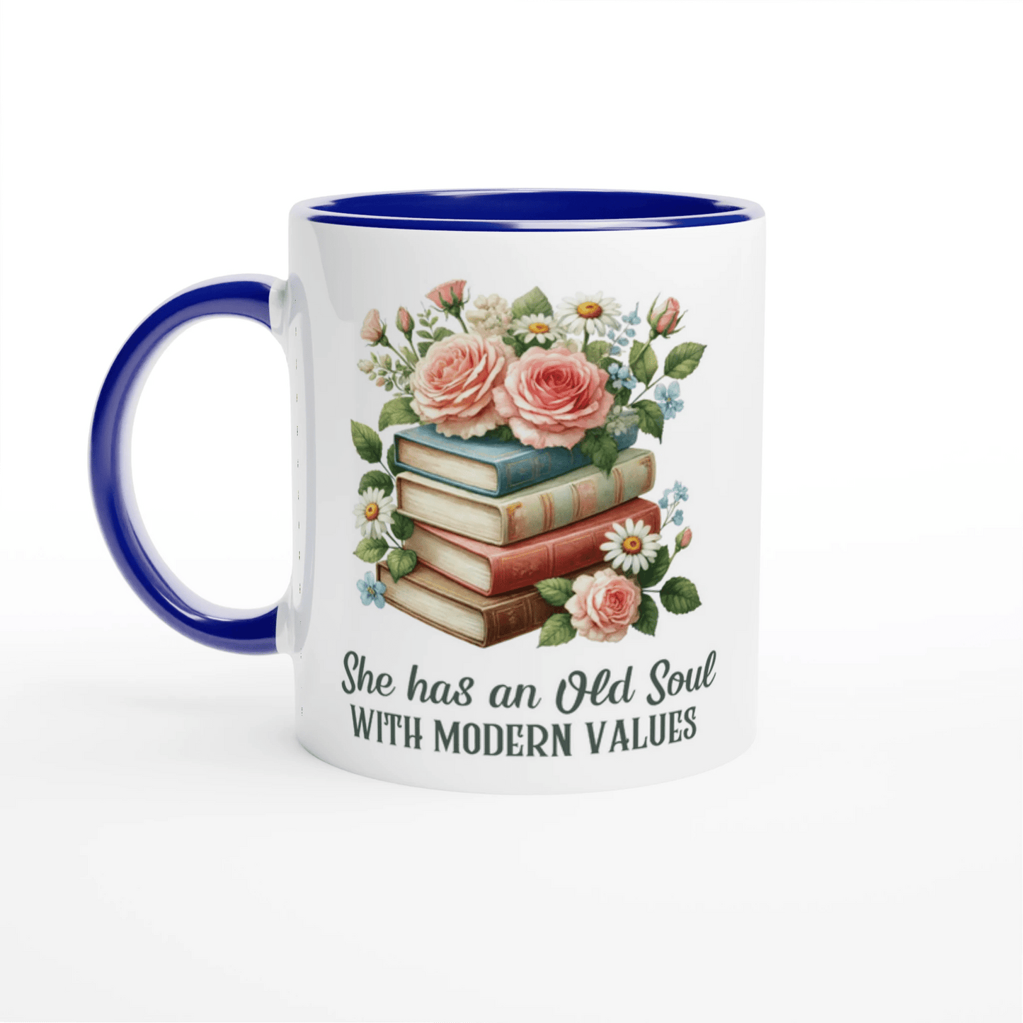 She has an Old Soul with Modern Values Ceramic Mug