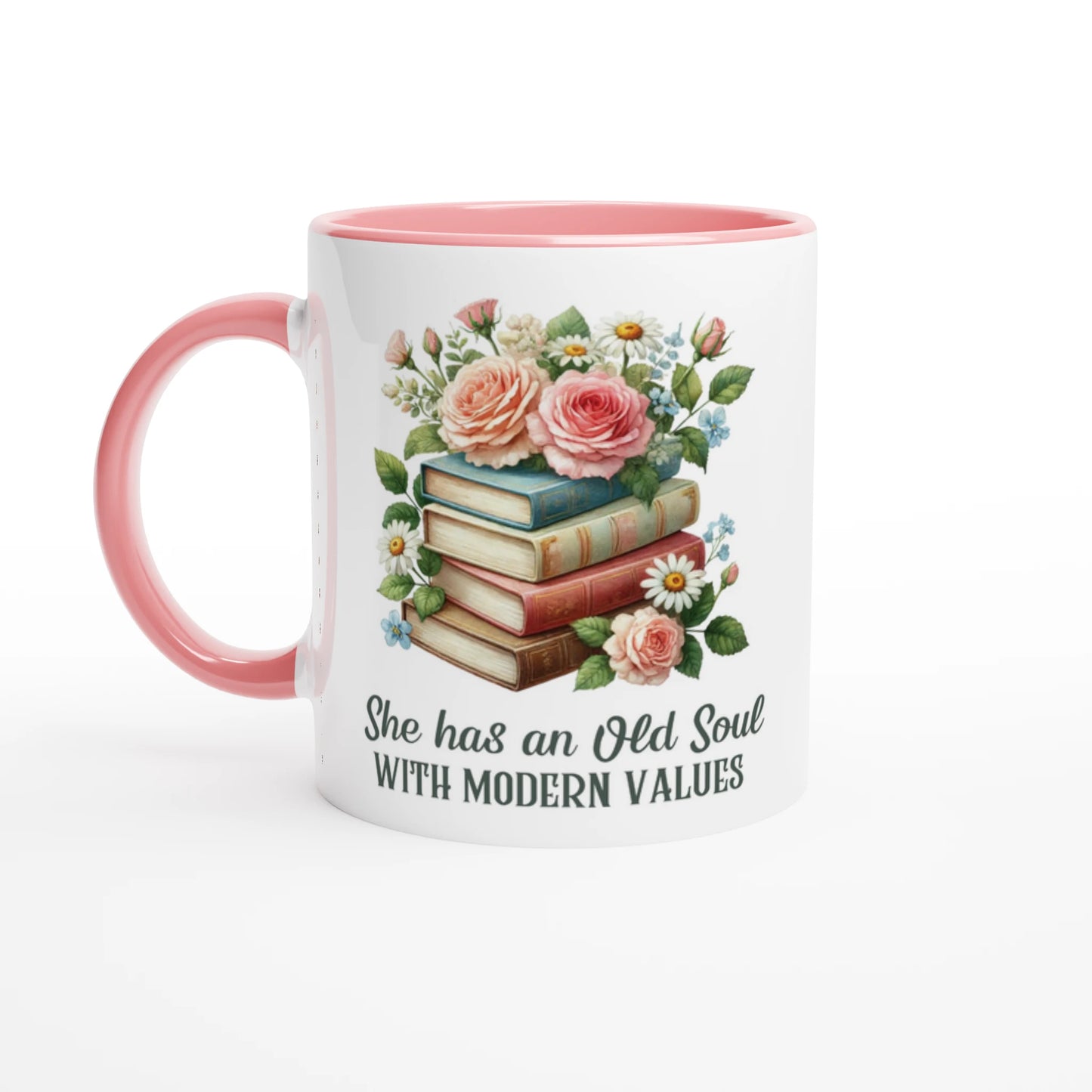 She has an Old Soul with Modern Values Ceramic Mug