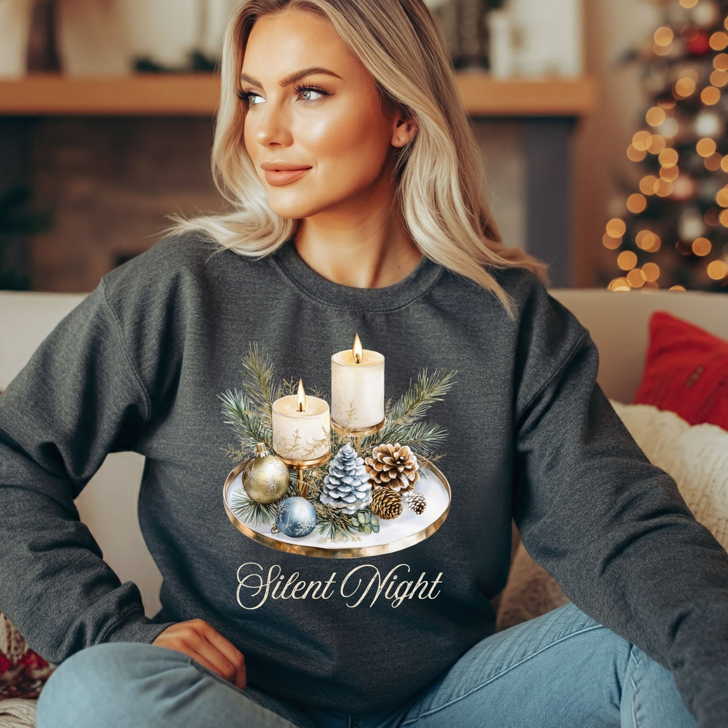 Silent Night Advent Arrangement Sweatshirt
