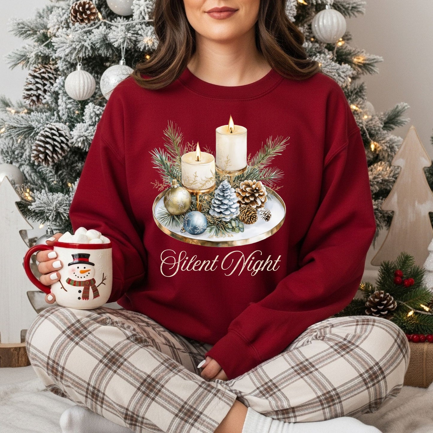 Silent Night Advent Arrangement Sweatshirt