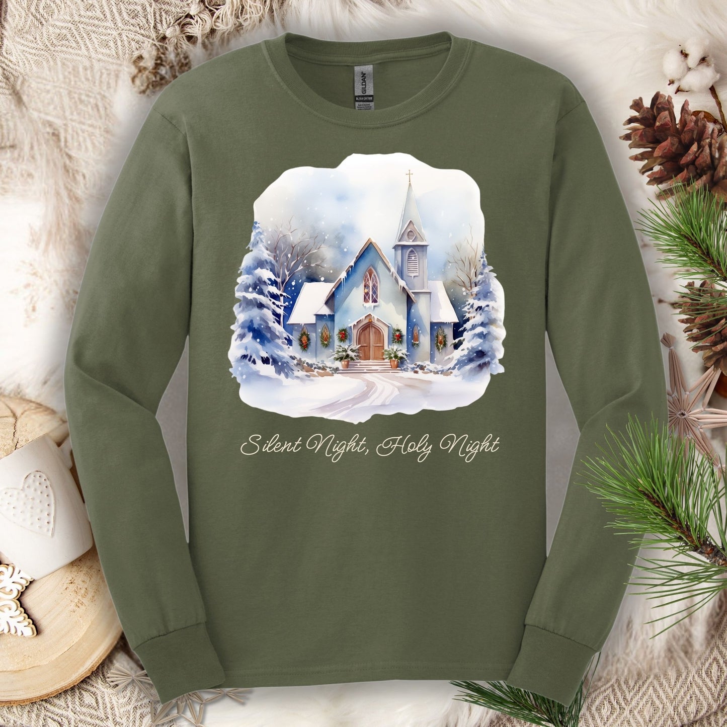 Silent Night Long Sleeve Tee