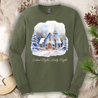 Silent Night Long Sleeve Tee