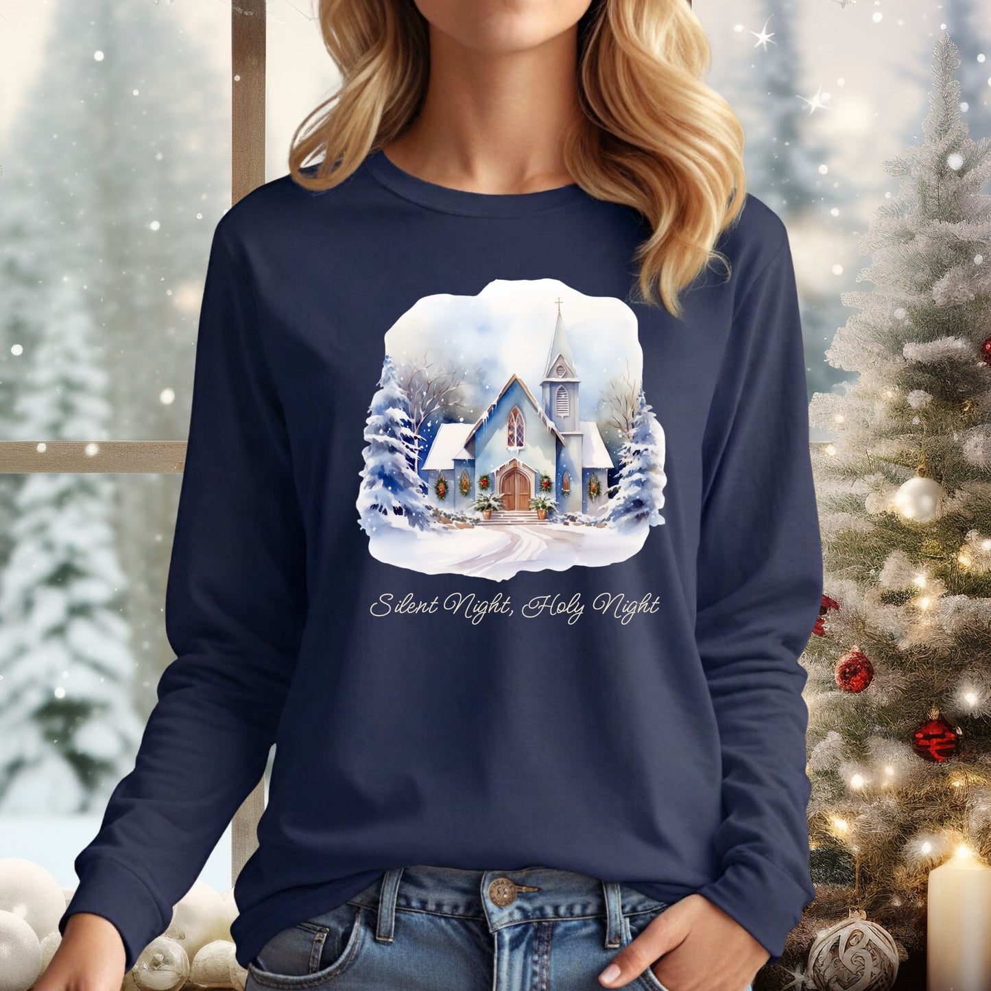 Silent Night Long Sleeve Tee