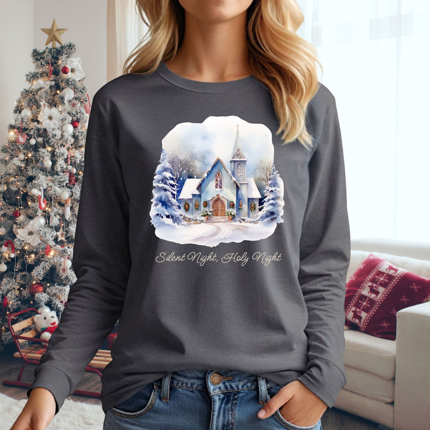 Silent Night Long Sleeve Tee