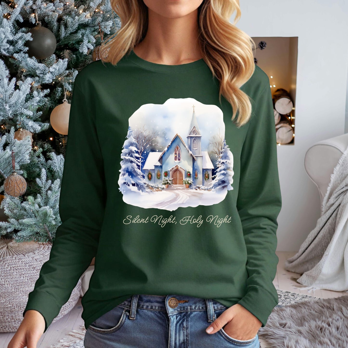 Silent Night Long Sleeve Tee