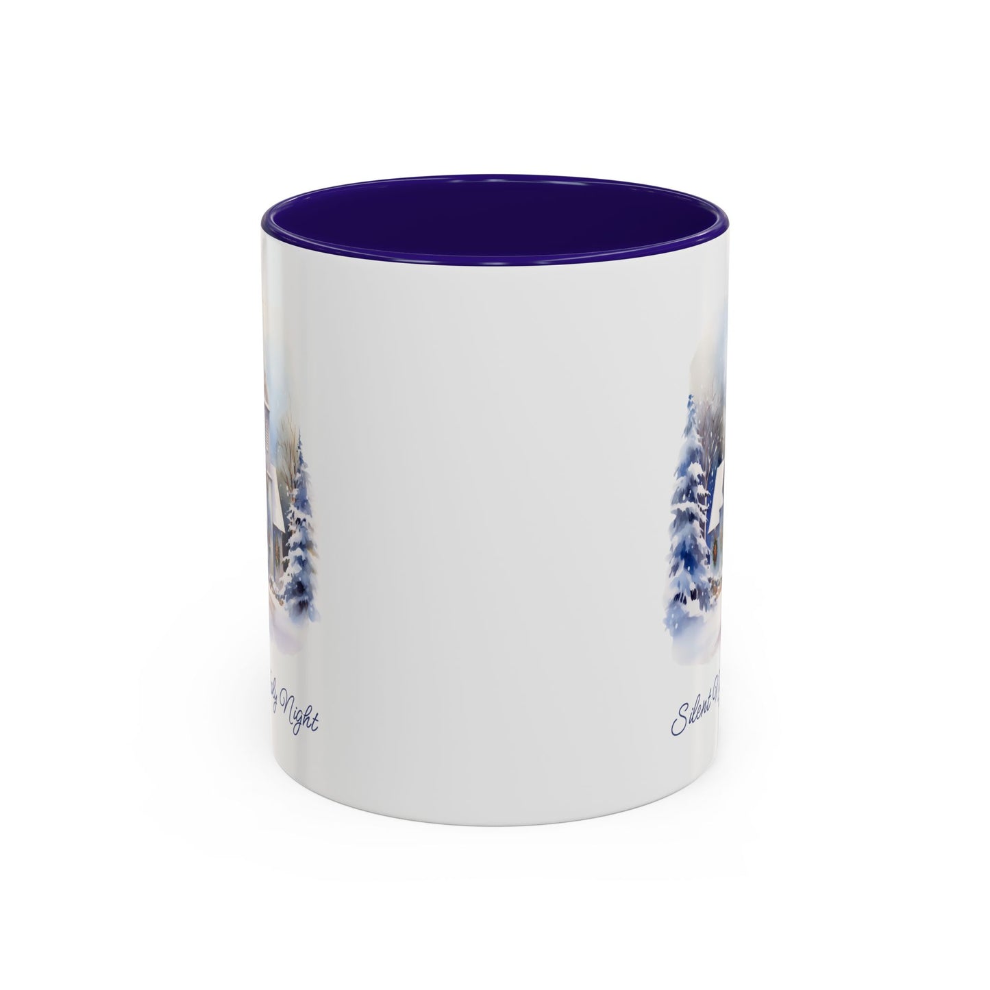 Silent Night Snowy Chapel Mug (11/15oz)