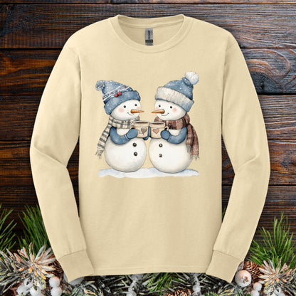 Snow Couple in Love Long Sleeve Tee