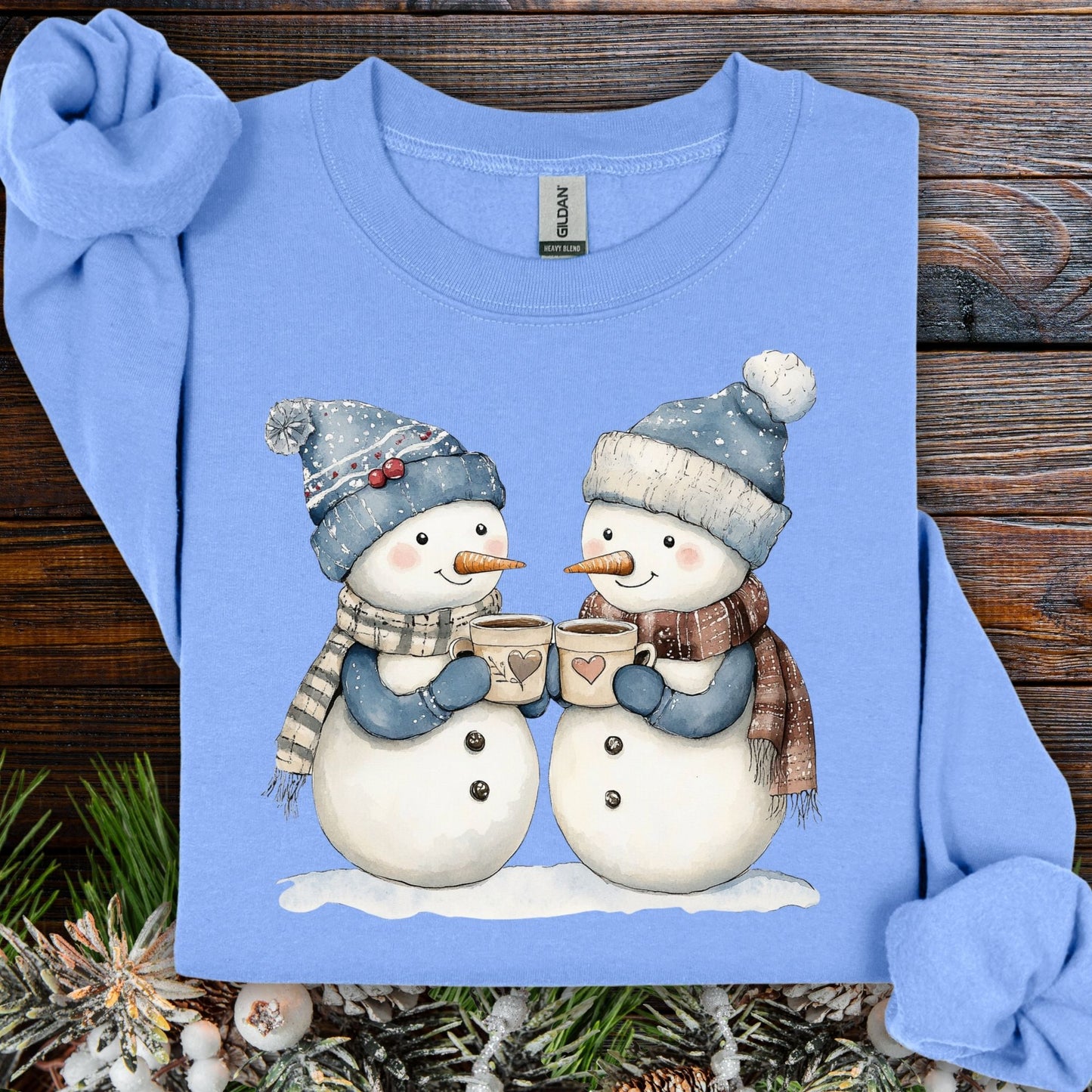 Snow Couple in Love Sweatshirt