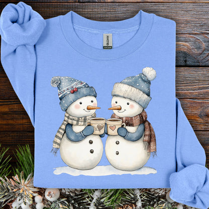 Snow Couple in Love Sweatshirt