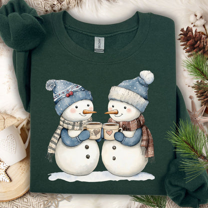 Snow Couple in Love Sweatshirt