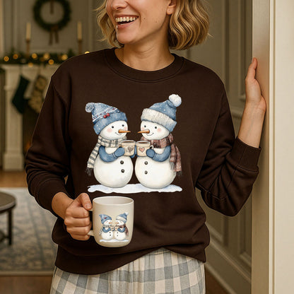 Snow Couple in Love Sweatshirt