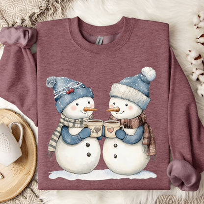 Snow Couple in Love Sweatshirt