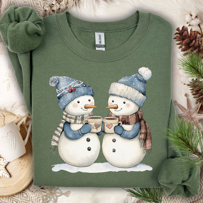Snow Couple in Love Sweatshirt