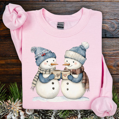Snow Couple in Love Sweatshirt