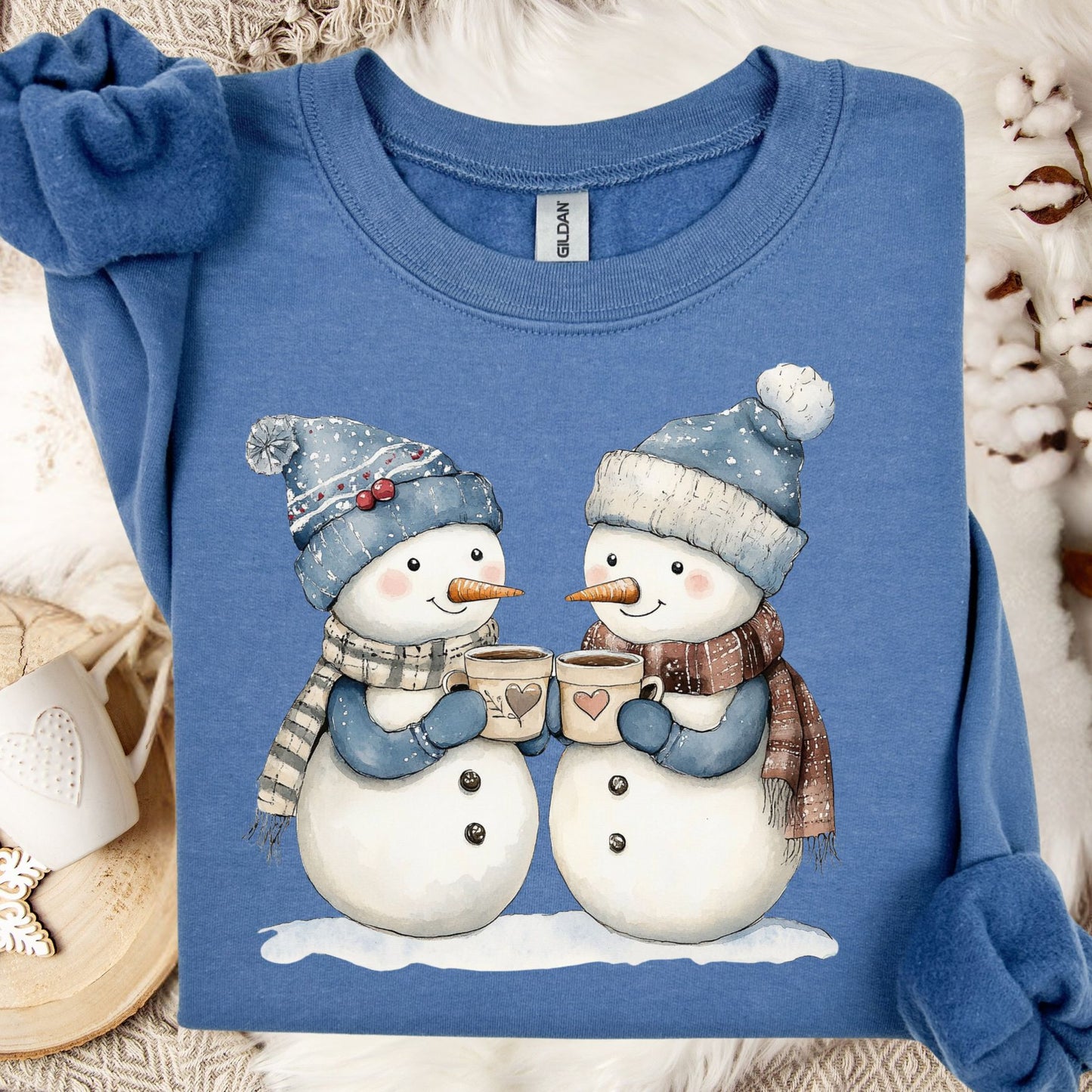 Snow Couple in Love Sweatshirt