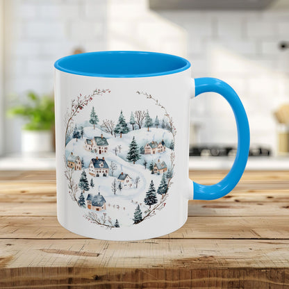 Snowy Winter Village Ceramic Mug  (11/15oz)