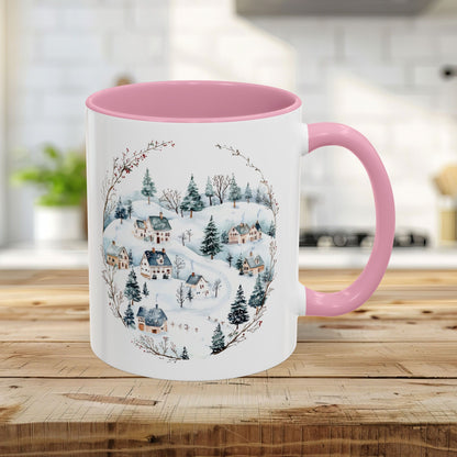 Snowy Winter Village Ceramic Mug  (11/15oz)