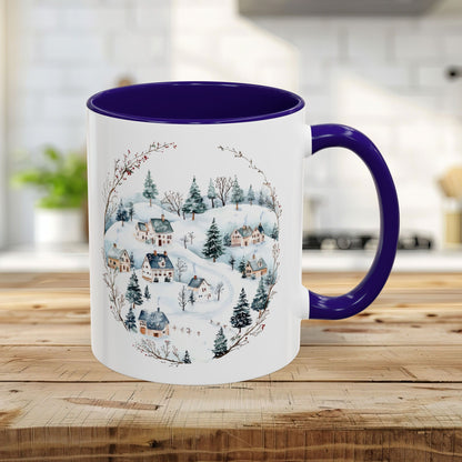 Snowy Winter Village Ceramic Mug  (11/15oz)
