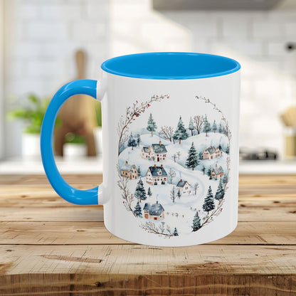 Snowy Winter Village Ceramic Mug  (11/15oz)