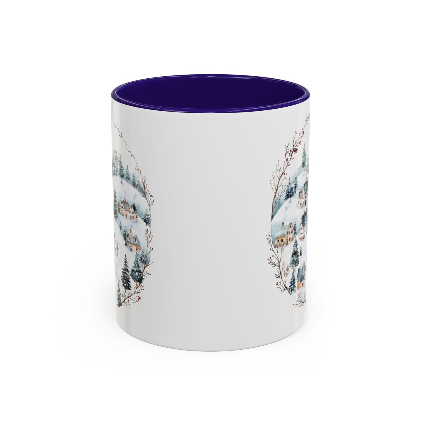 Snowy Winter Village Ceramic Mug  (11/15oz)