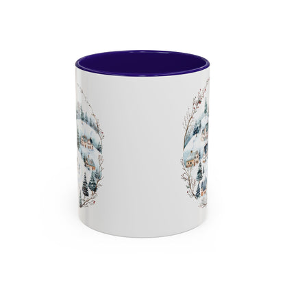 Snowy Winter Village Ceramic Mug  (11/15oz)