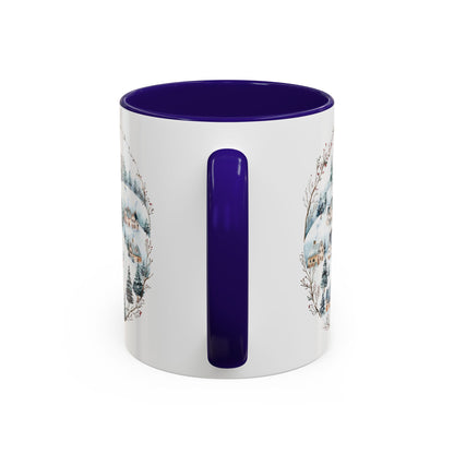 Snowy Winter Village Ceramic Mug  (11/15oz)