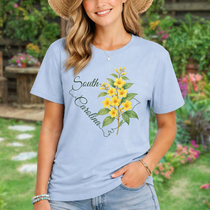 South Carolina State Flower T-Shirt — Yellow Jessamine
