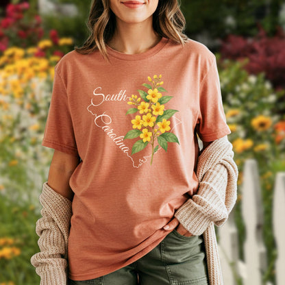 South Carolina State Flower T-Shirt — Yellow Jessamine