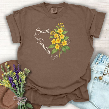 South Carolina State Flower T-Shirt — Yellow Jessamine