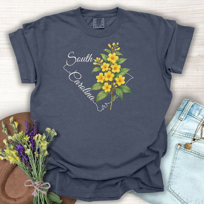 South Carolina State Flower T-Shirt — Yellow Jessamine