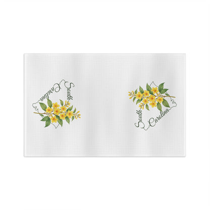South Carolina State Flower Tea Towel — Yellow Jessamine