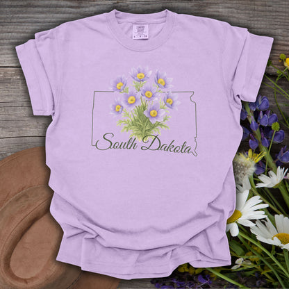 South Dakota State Flower T-Shirt — American Pasque Flower