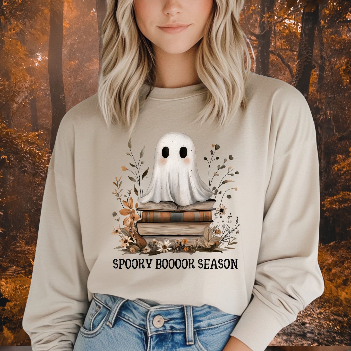 Spooky Book Season Long Sleeve Tee