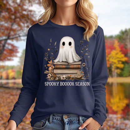 Spooky Book Season Long Sleeve Tee