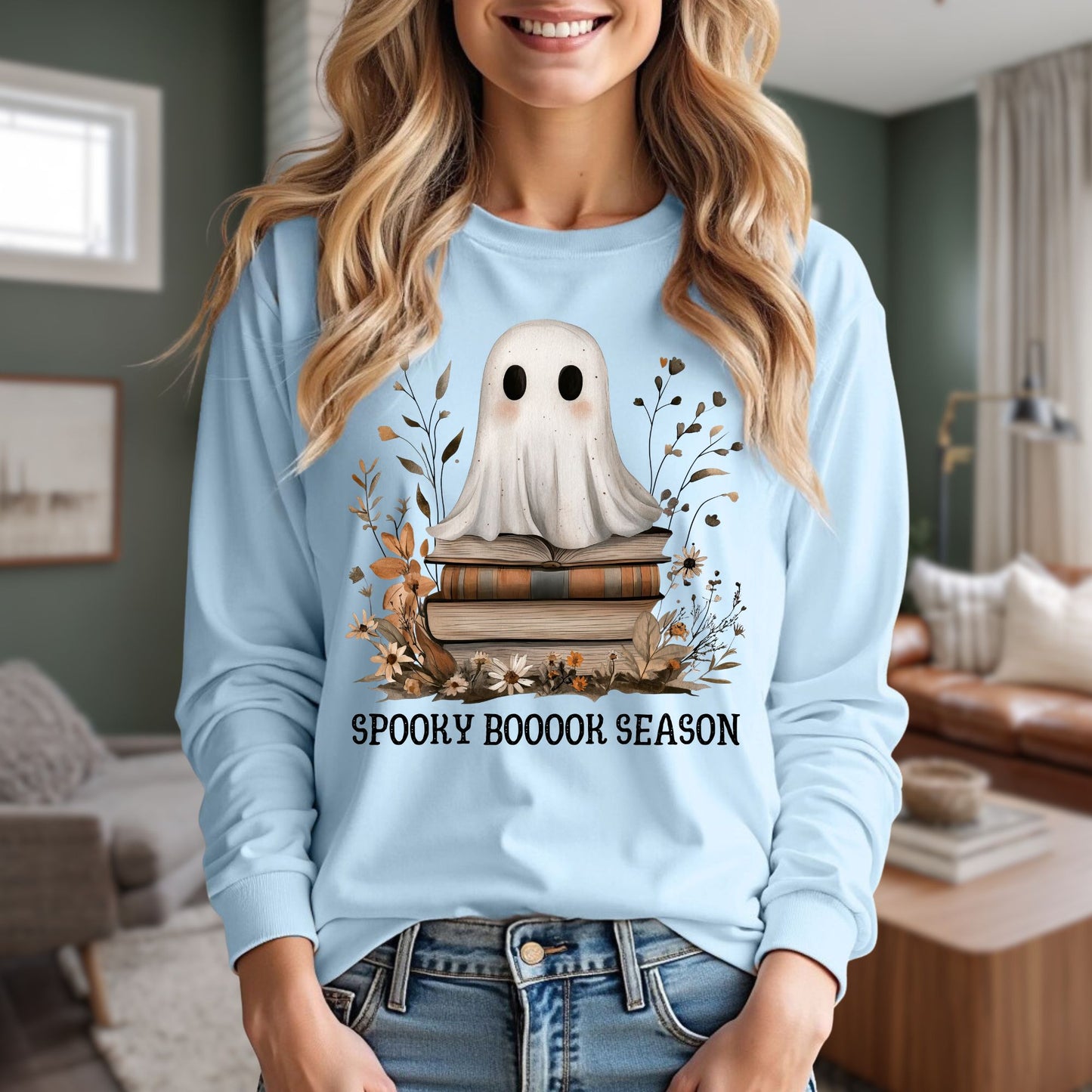 Spooky Book Season Long Sleeve Tee