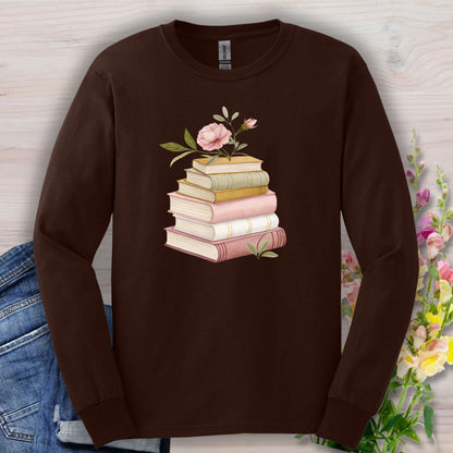 Spring Books and Blooms Long Sleeve Tee