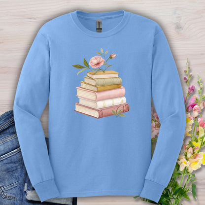 Spring Books and Blooms Long Sleeve Tee