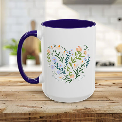 Spring Botanical Heart Mug (11/15oz)