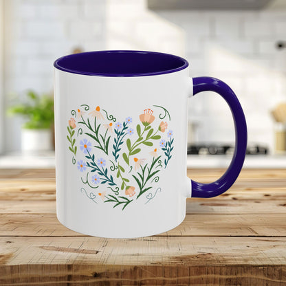 Spring Botanical Heart Mug (11/15oz)