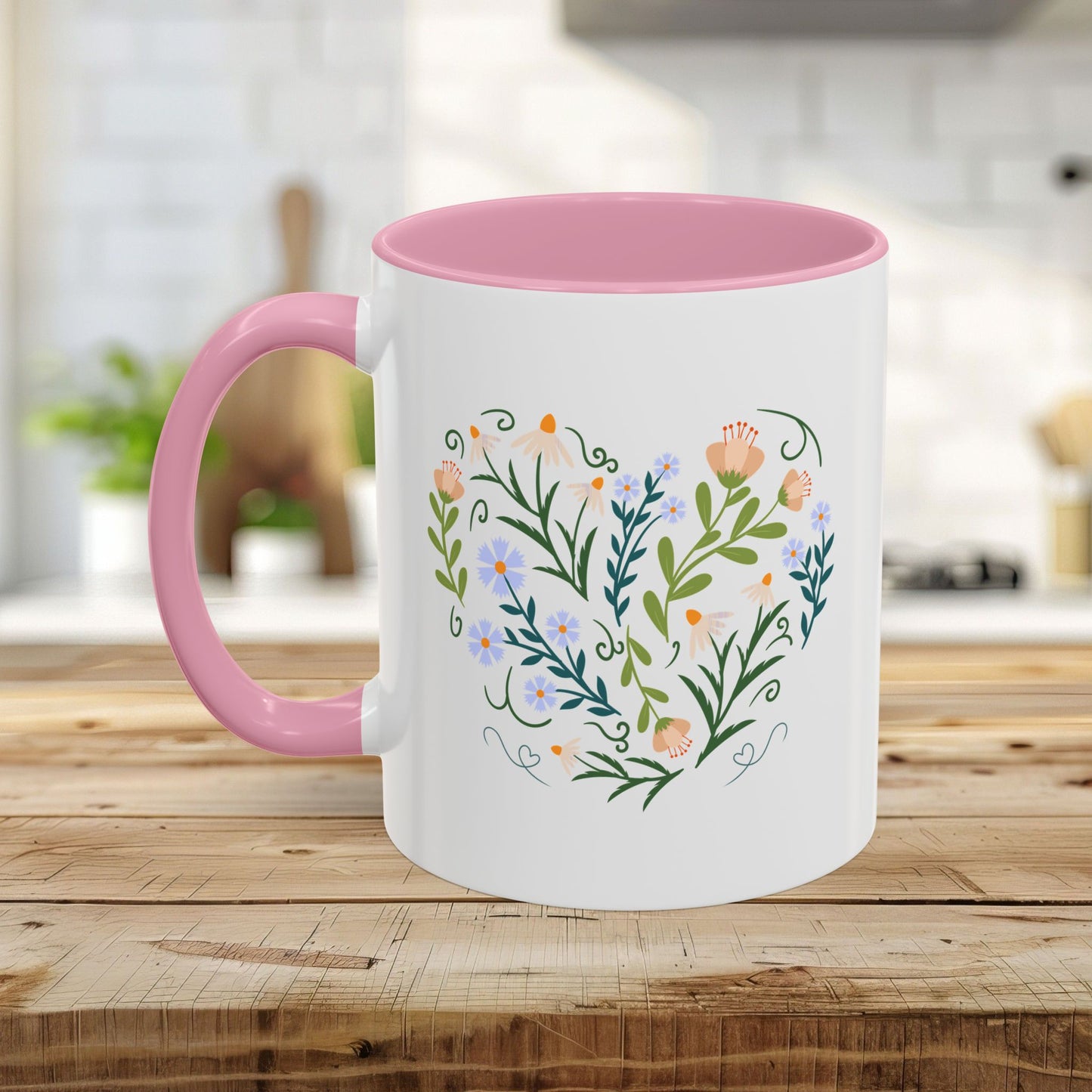 Spring Botanical Heart Mug (11/15oz)