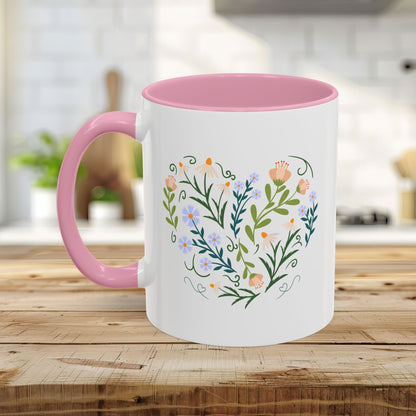 Spring Botanical Heart Mug (11/15oz)