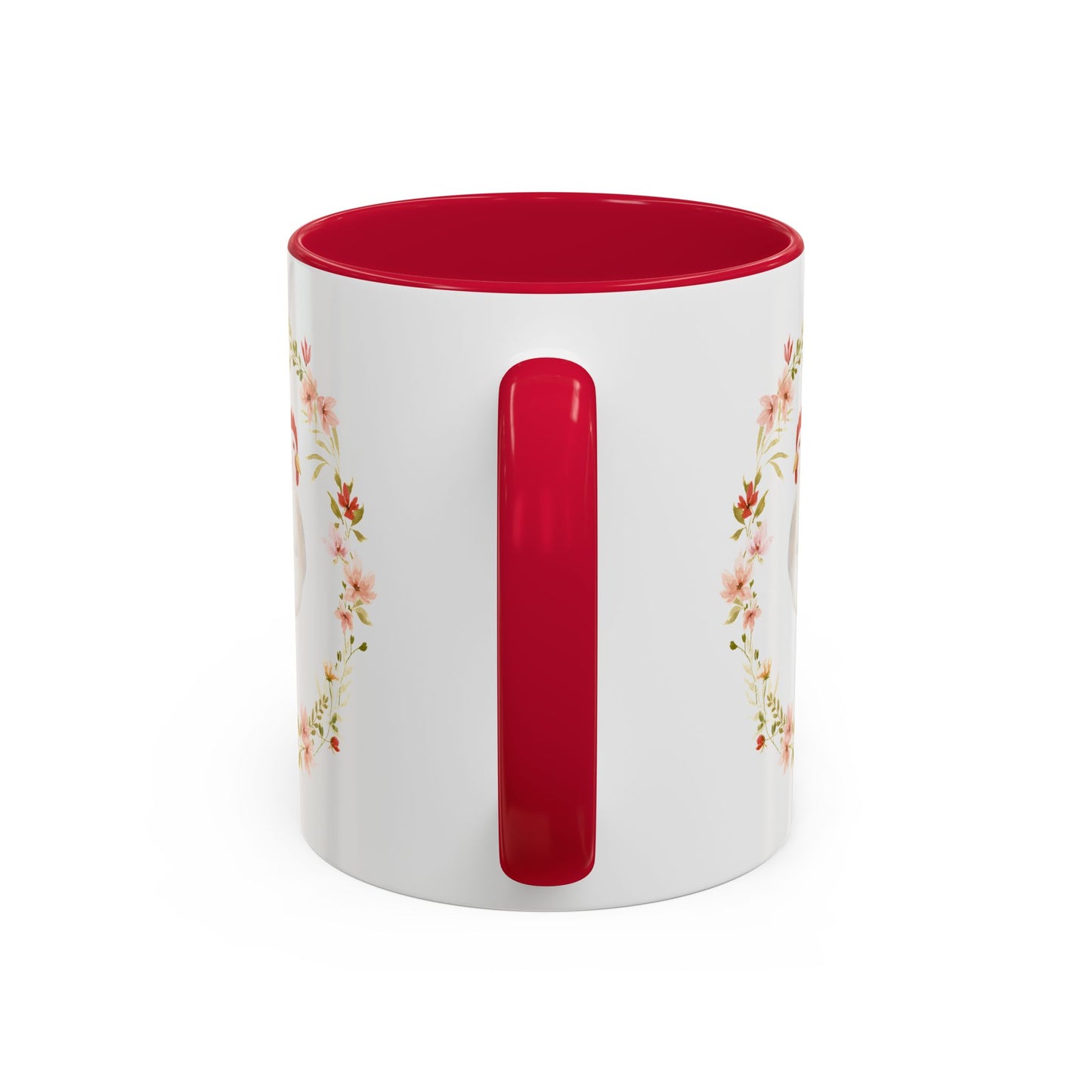Spring Chicken Floral Wreath 11 & 15 oz. Mug